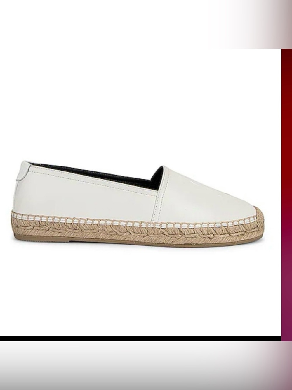 NIB Saint Laurent Espadrille Flats. -made in Italy.  Price Drop!!